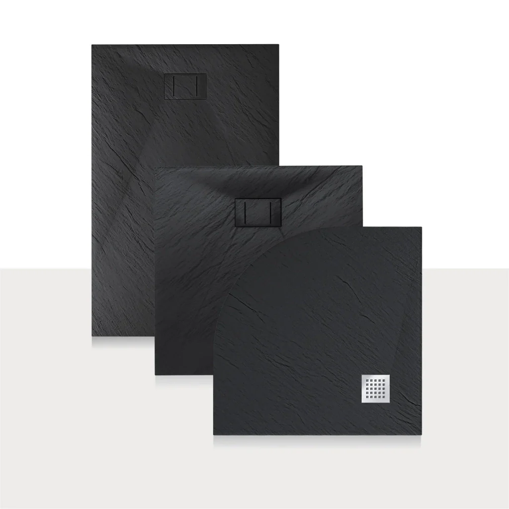 Piatto Doccia 70x170x2 6 CM Rettangolare Antracite Effetto Pietra mod. Blend - Image 2