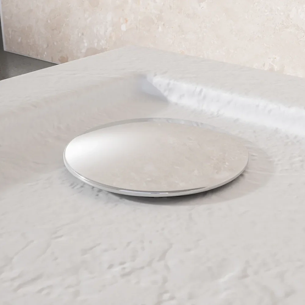 Piatto doccia 70x70 effetto pietra bianco in acrilico altezza slim | Petra - Image 5