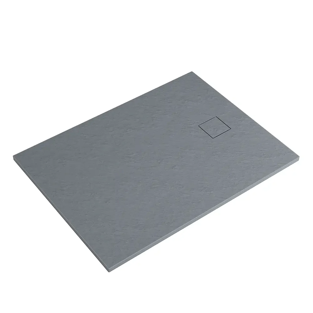 Piatto doccia 80x150 cm colore grigio effetto pietra | Samos - Image 10
