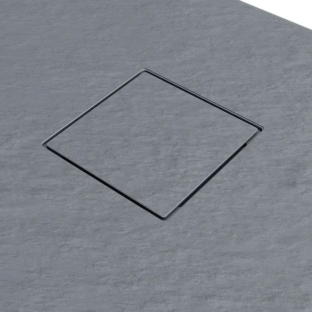 Piatto doccia 80x150 cm colore grigio effetto pietra | Samos - Image 9
