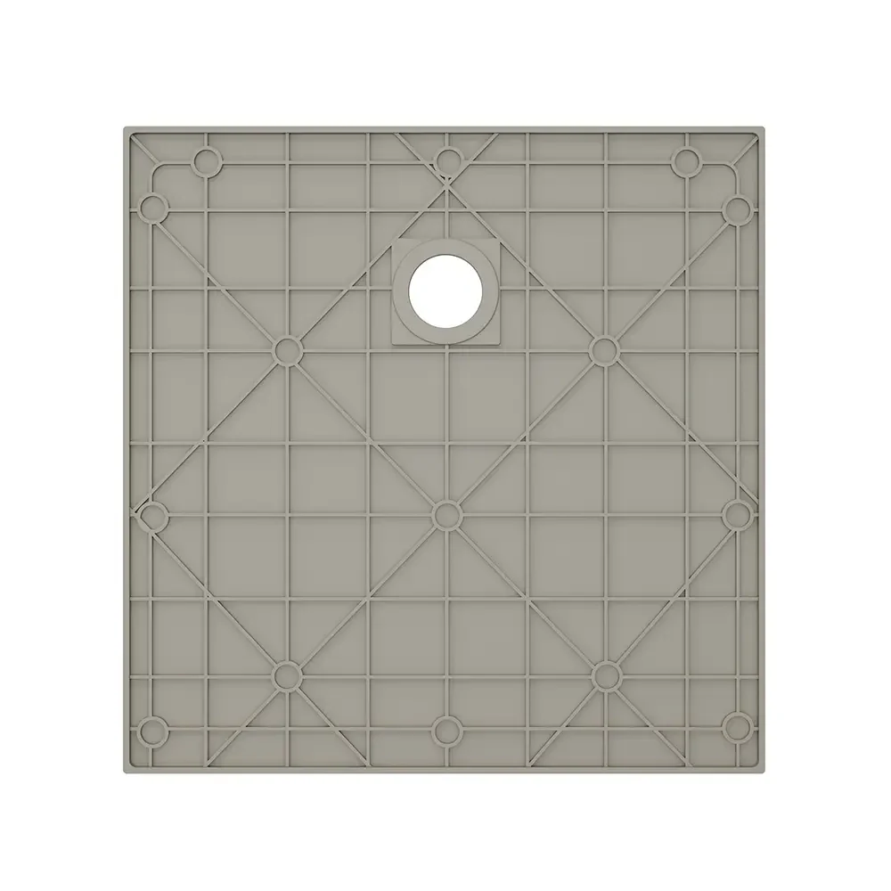 Piatto doccia 80x80 cm colore marrone effetto pietra | Samos - Image 3