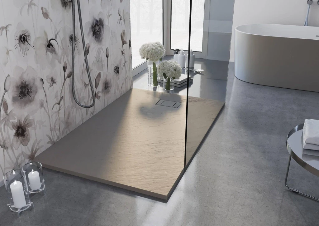 Piatto Doccia 90x170 cm in Acrilico Fosterberg Azalea Antracite - Image 3