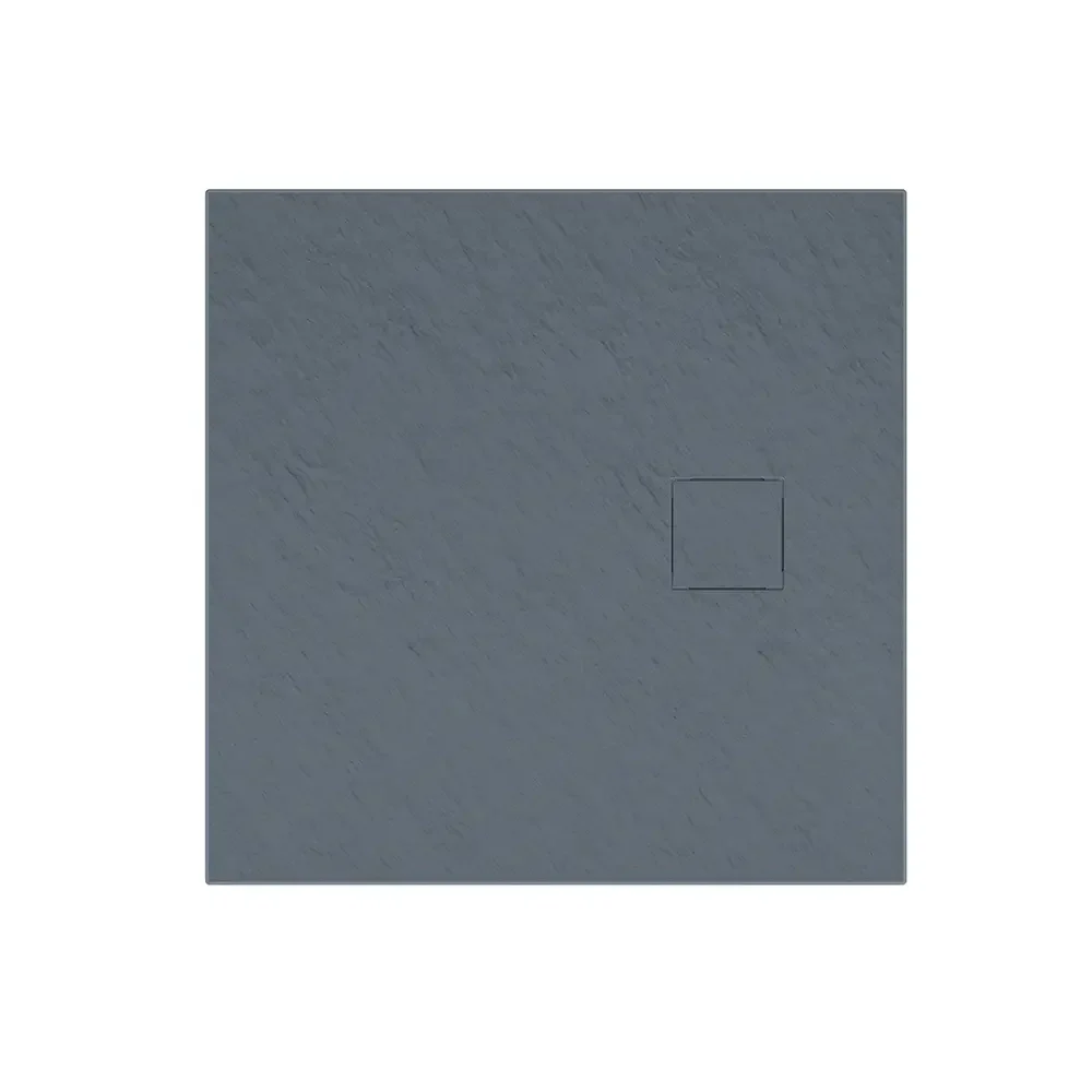 Piatto doccia 90x90 cm colore grigio effetto pietra | Samos - Image 9