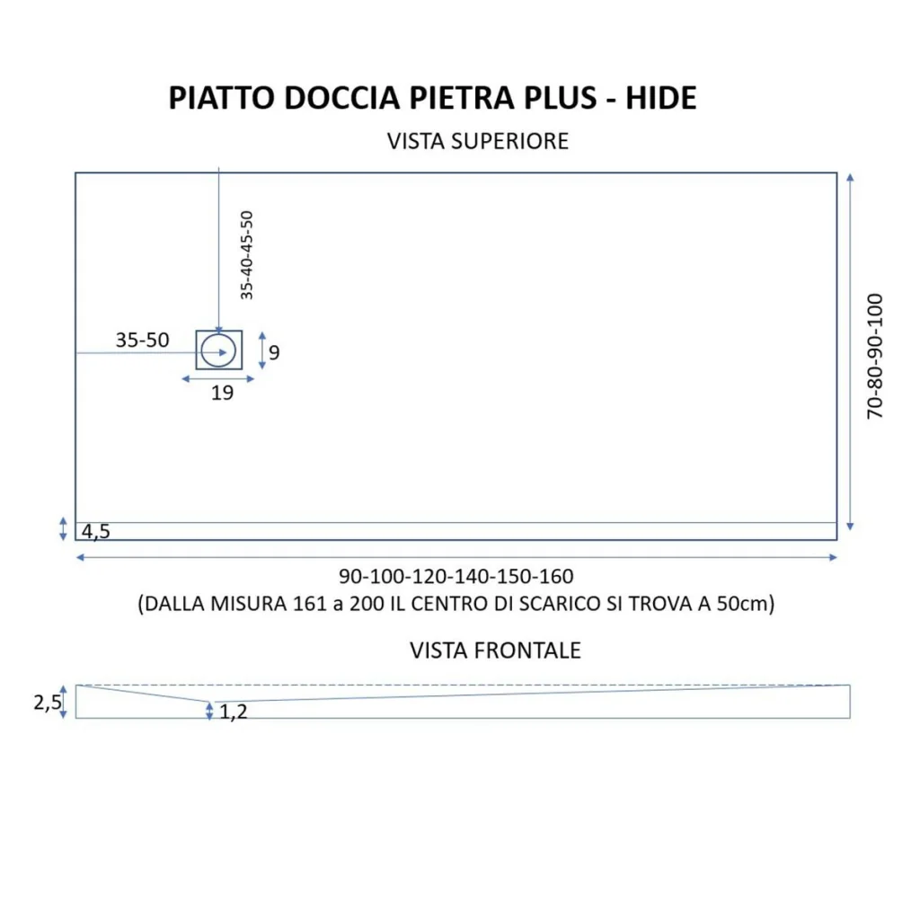 Piatto Doccia in Pietra 100x100 cm Bonussi Canton Nero - Image 5