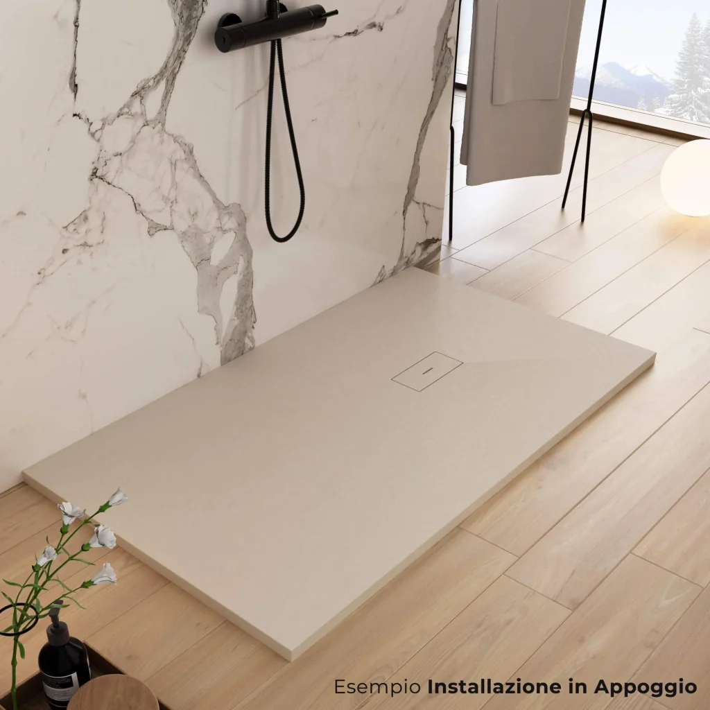 Piatto Doccia in Pietra 70x110 cm Bonussi Manila Crema - Image 2