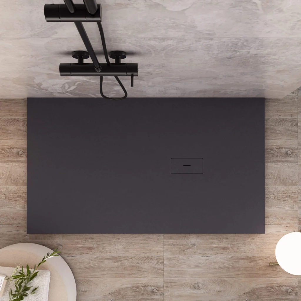 Piatto Doccia in Pietra 100x130 cm Bonussi Manila Nero - Image 8