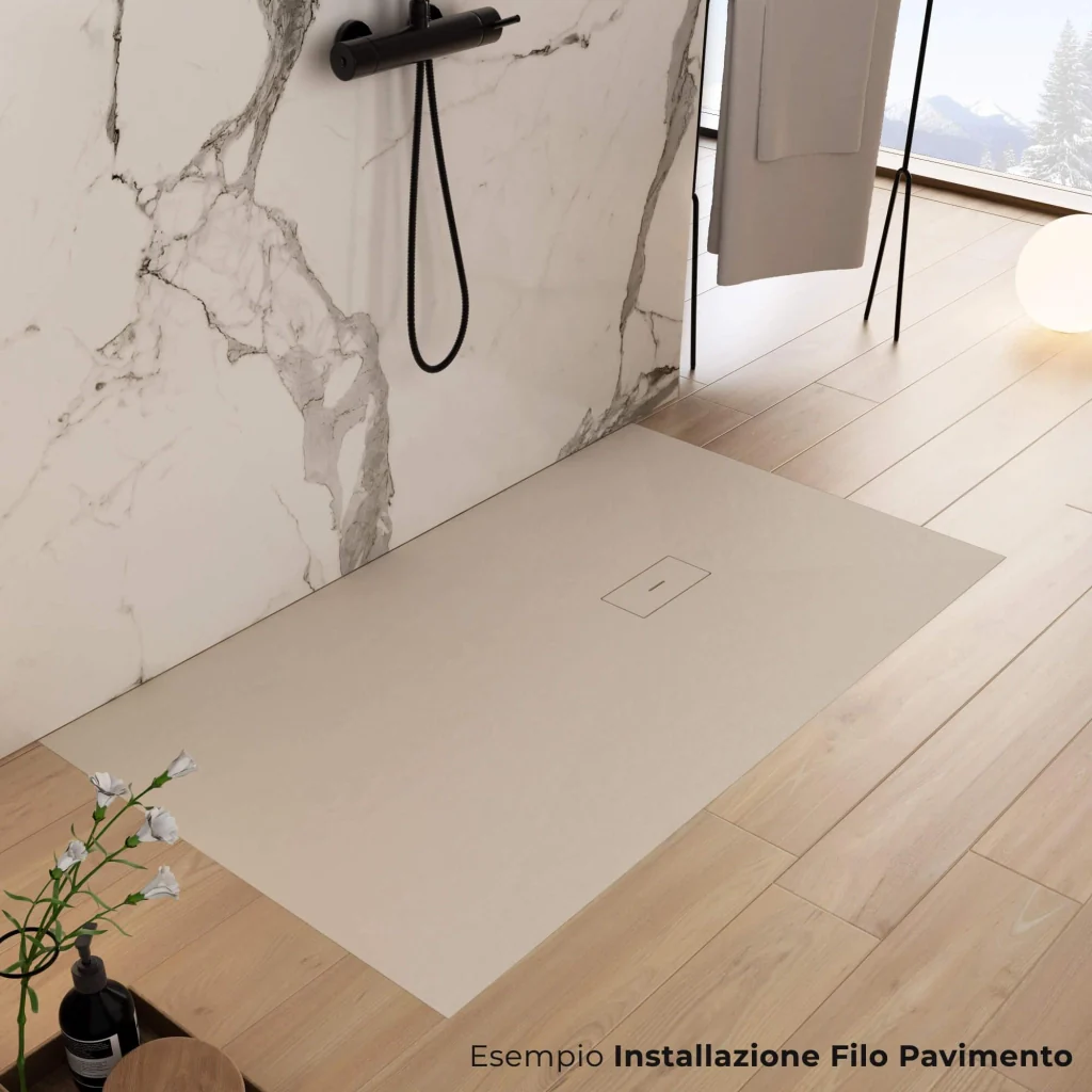 Piatto Doccia in Pietra 70x190 cm Bonussi Manila Crema - Image 3