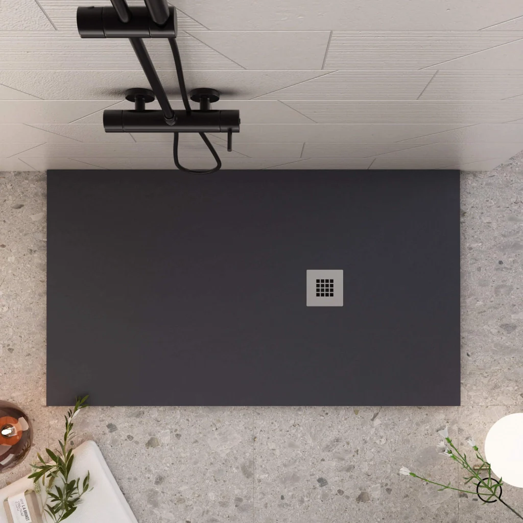 Piatto Doccia in Pietra 75x110 cm Bonussi Ardesia Everest Nero - Image 7