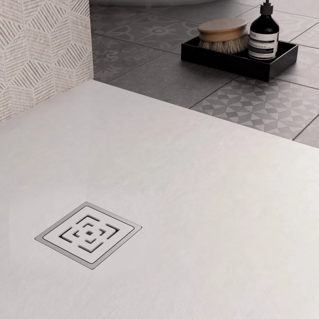 Piatto Doccia in Pietra 90x130 cm Bonussi Canton Bianco - Image 5