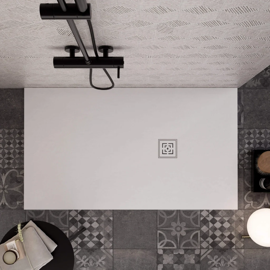 Piatto Doccia in Pietra 90x130 cm Bonussi Canton Bianco - Image 7