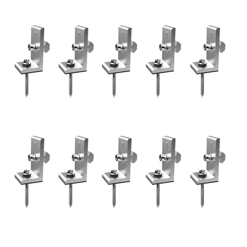 Piedi a L per Fissaggio di Pannelli Solari Fotovoltaici (10 Pezzi) SKU-11583 - Image 5