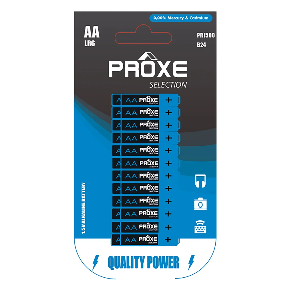 PILA STILO 'LR6' Pz 4 - 1,5 V - AA- 10 blister  - PROXE