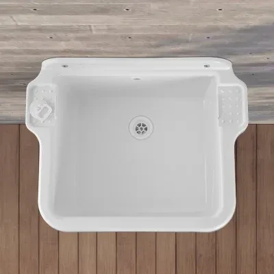 Pilozzo sospeso in resina 58x45 con kit di scarico e fissaggi inclusi - Image 8