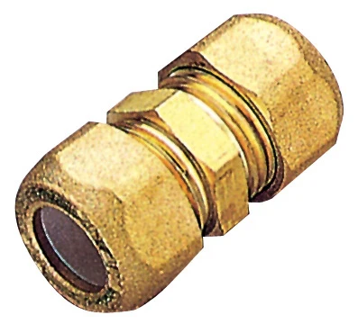 PL RACCORDO OTTONE DIRITTO DOPPIO BICONO 12 PES- TIEMME- 1,0 pz
