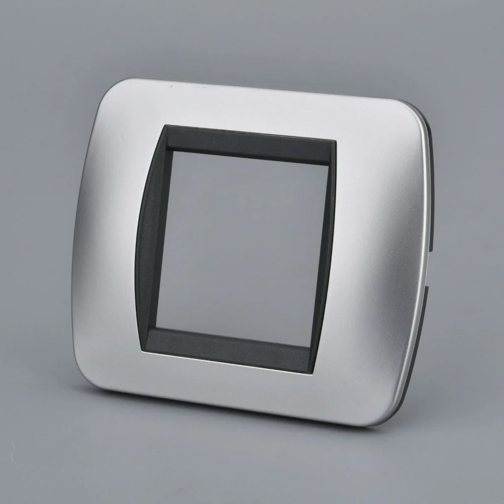 Placca Plastica Ovale MBL 2M Grigio Compatibile Bticino Living - Image 3