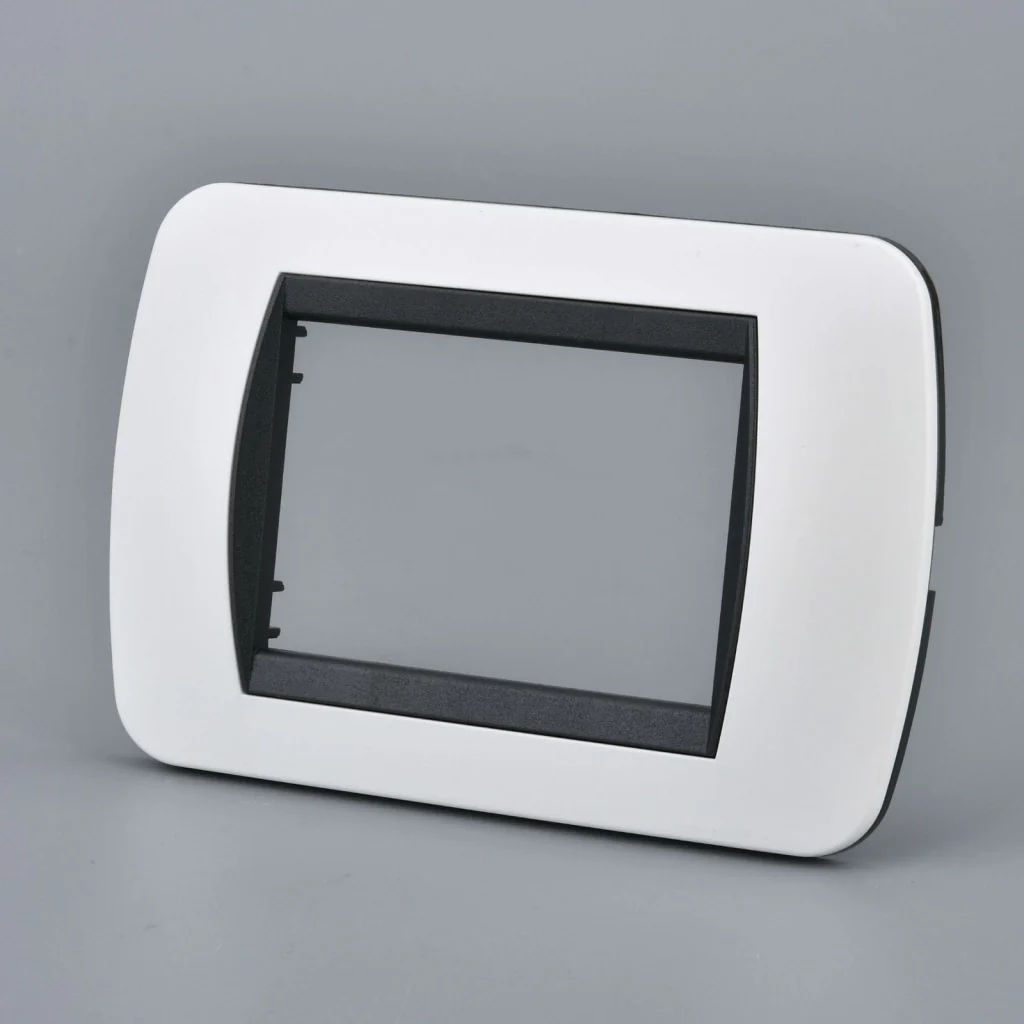 Placca Plastica Ovale MBL 3M Bianco Compatibile Bticino Living BLN88301 - Image 3