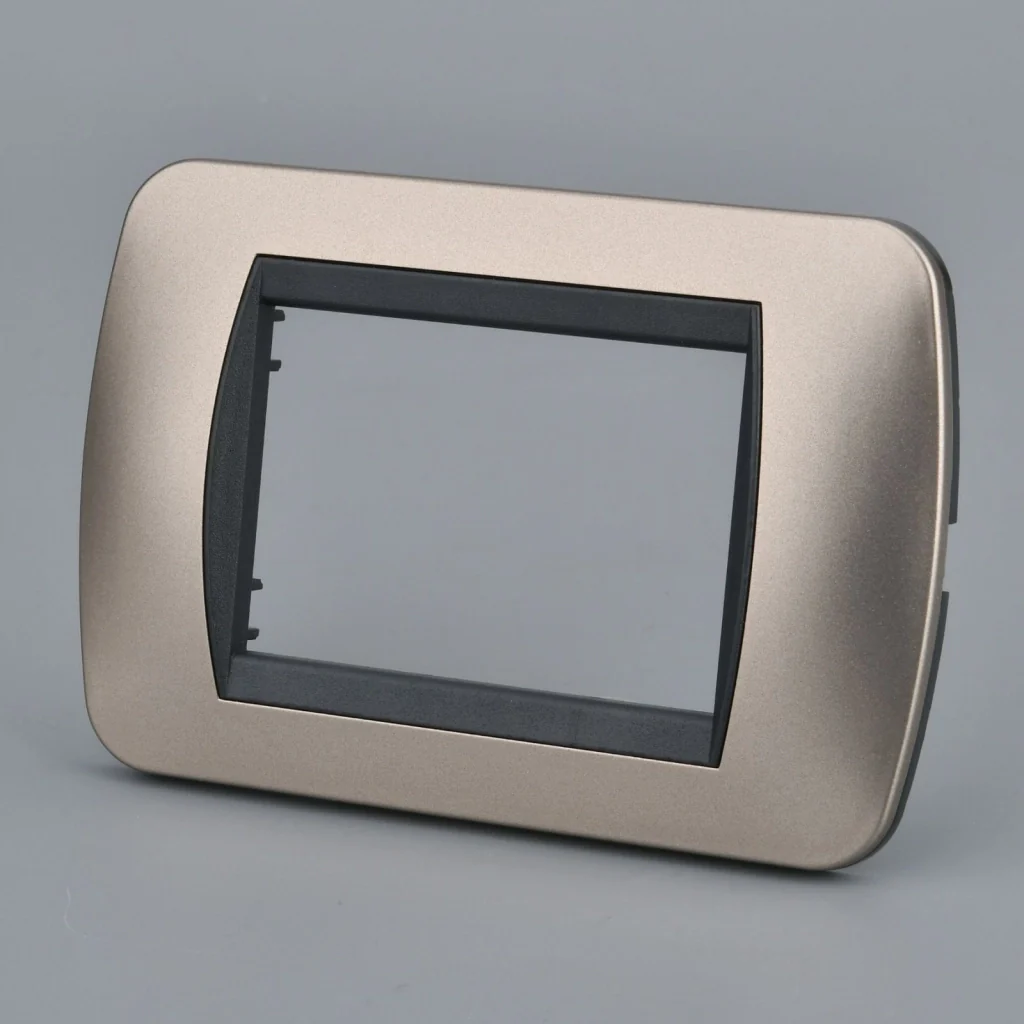 Placca Plastica Ovale MBL 3M Bronzo Compatibile Bticino Living BLN88310 - Image 3