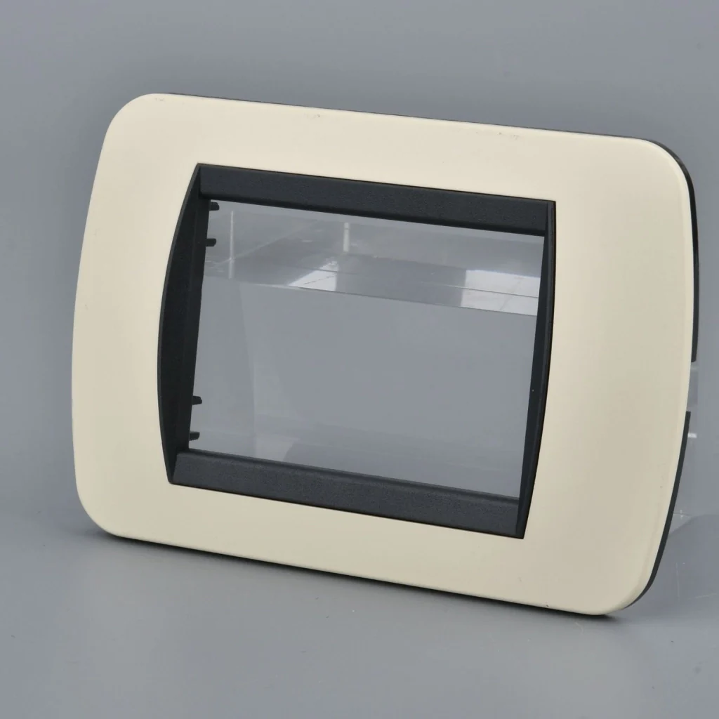 Placca Plastica Ovale MBL 3M Sabbia Compatibile Bticino Living BLN88309 - Image 3