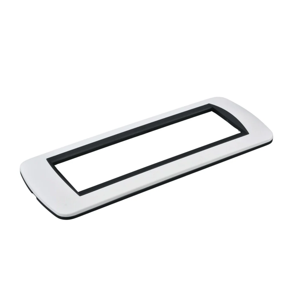 Placca Plastica Ovale MBL 7M Bianco Compatibile Bticino Living BLN88701
