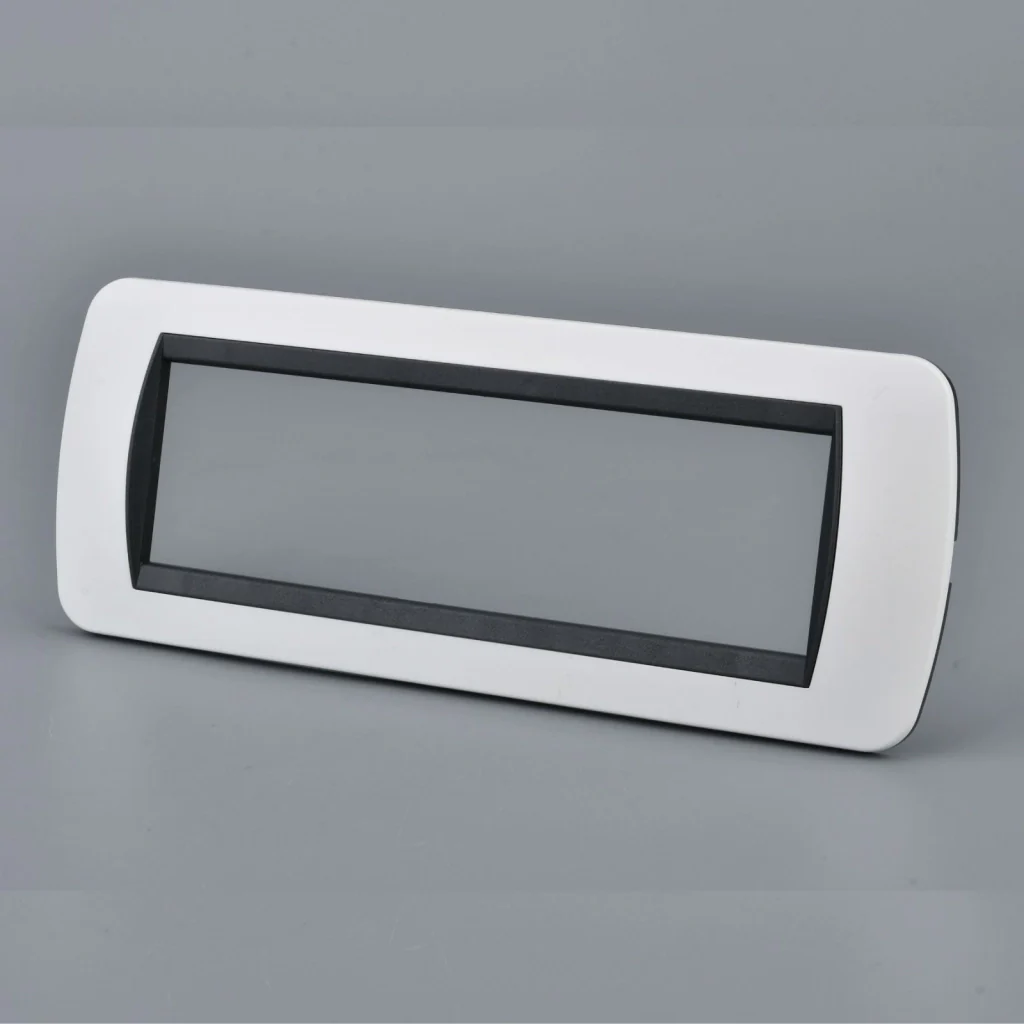 Placca Plastica Ovale MBL 7M Bianco Compatibile Bticino Living BLN88701 - Image 3