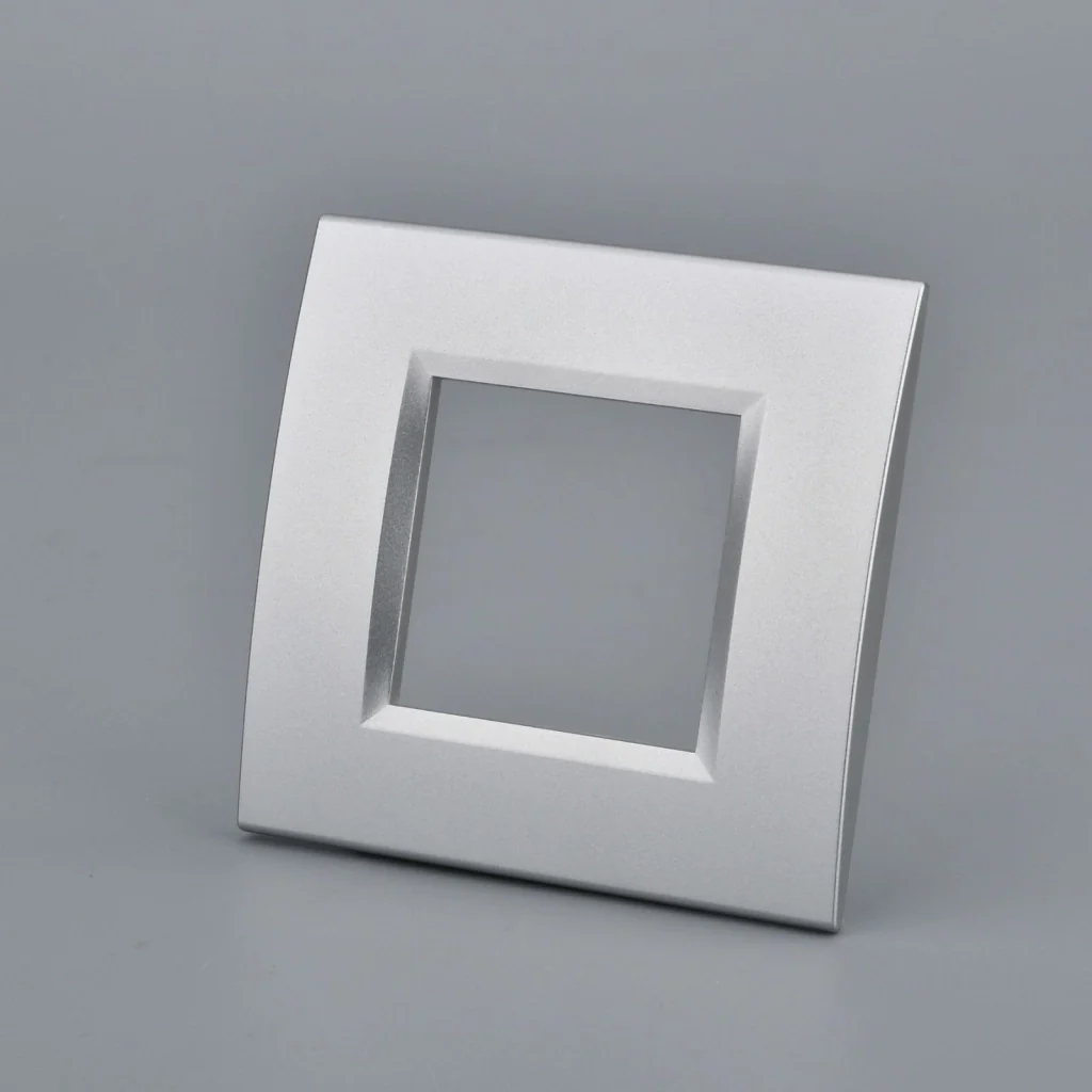 Placca Plastica Quadrata MBL 2M Grigio Compatibile Bticino Living - Image 3