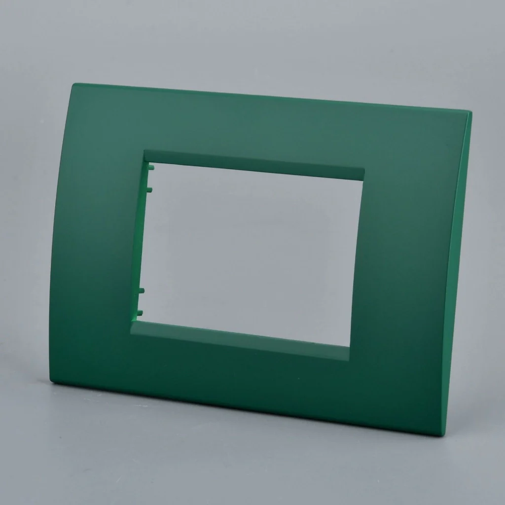 Placca Plastica Quadrata MBL 3M Verde Compatibile Bticino Living - Image 3