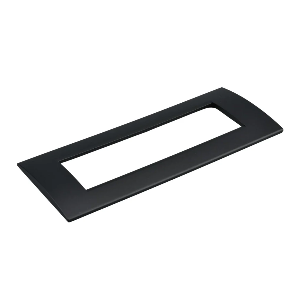 Placca Plastica Quadrata MBL 7M Nero Compatibile Bticino Living BLN89702