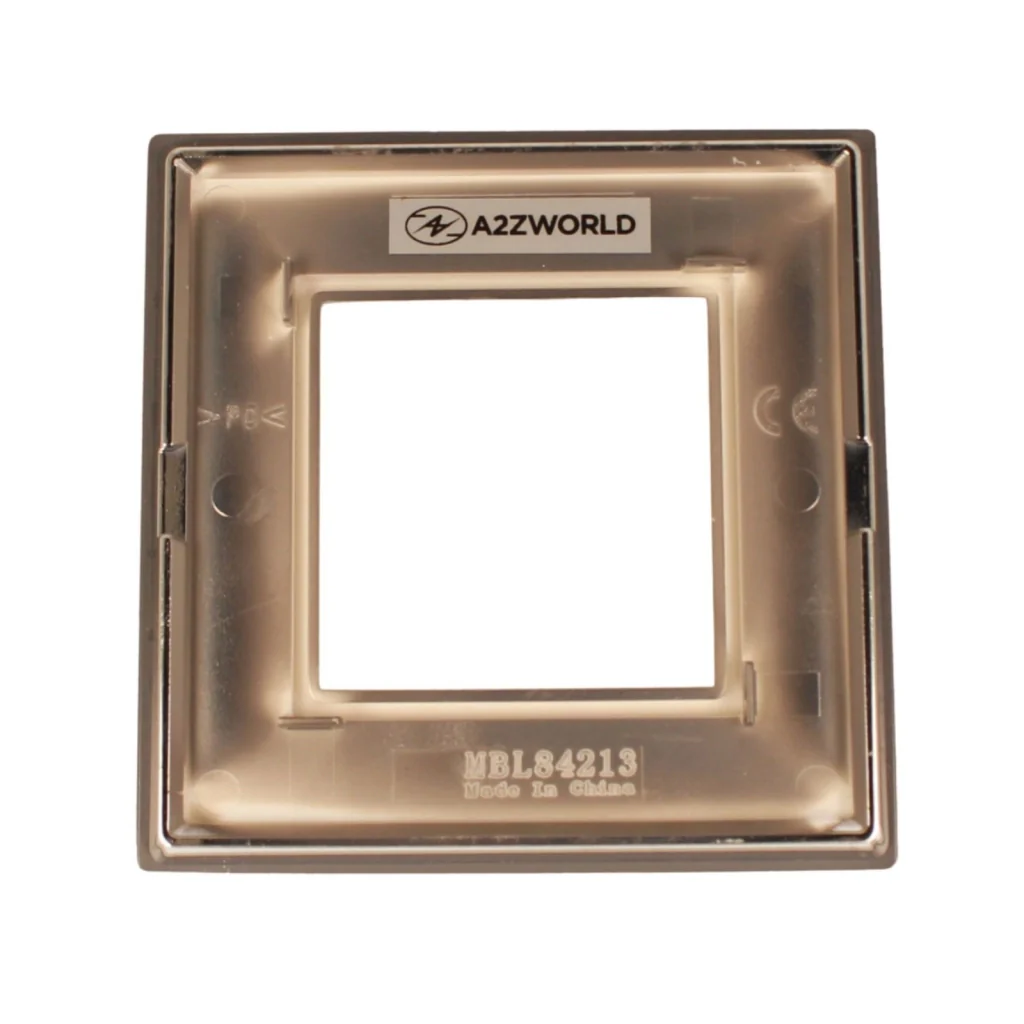 Placca Quadrata In Vetro Temperato MBL 2M Grigio Compatibile Bticino Living - Image 3