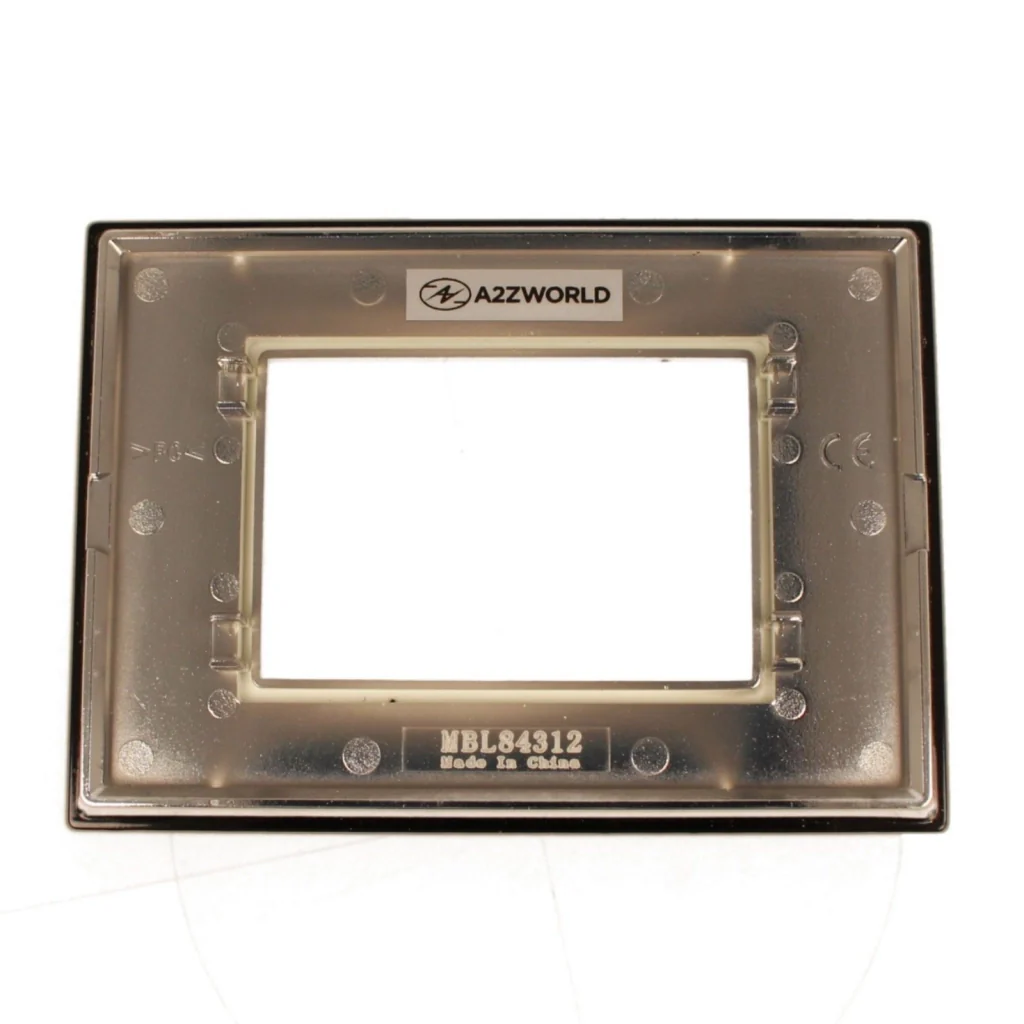 Placca Quadrata In Vetro Temperato MBL 3M Nero Compatibile Bticino Living BLN84302 - Image 3