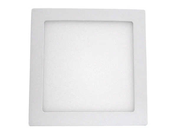 Plafoniera Faretto Led Da Soffitto Muro Parete Quadrata 18W Bianco Caldo 225x225mm
