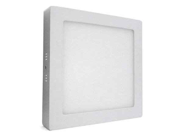 Plafoniera Faretto Led Da Soffitto Muro Parete Quadrata 18W Bianco Caldo 225x225mm - Image 2