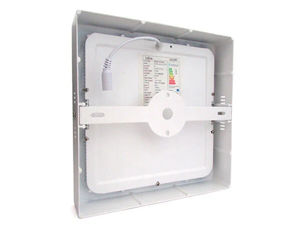 Plafoniera Faretto Led Da Soffitto Muro Parete Quadrata 18W Bianco Caldo 225x225mm - Image 4