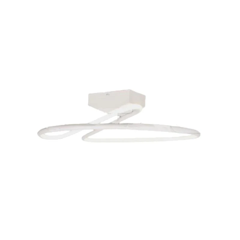 Plafoniera Lampadario LED 20W 2130LM Design Moderno Rotondo Spirale D250X130mm Colore Bianco 4000K SKU-6927