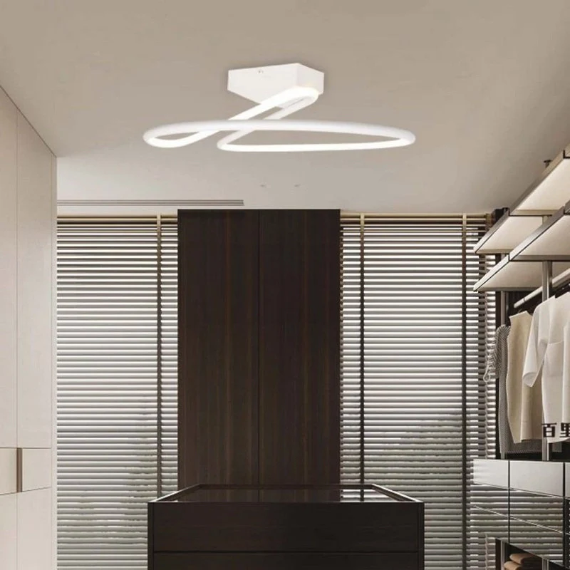 Plafoniera Lampadario LED 20W 2130LM Design Moderno Rotondo Spirale D250X130mm Colore Bianco 4000K SKU-6927 - Image 5