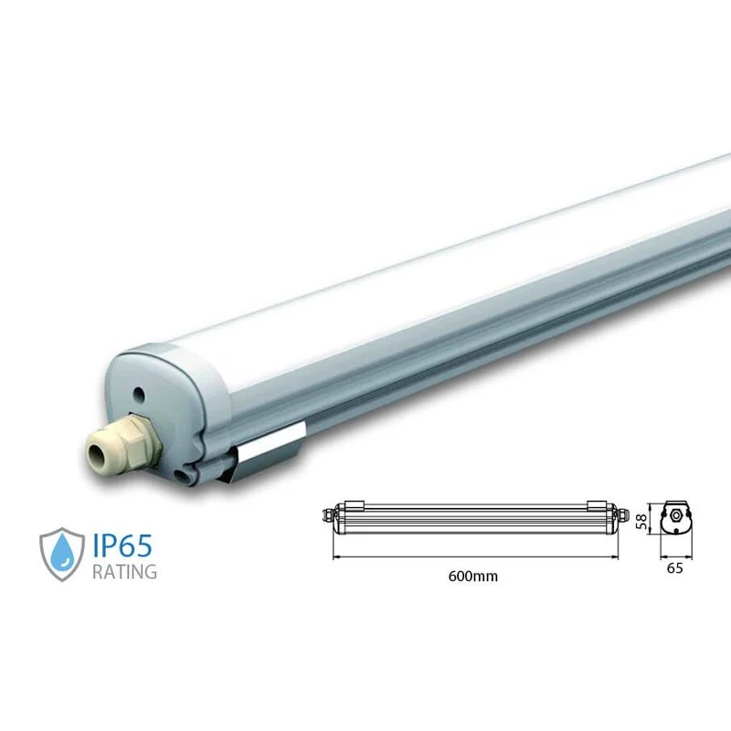 Plafoniera Led 60cm 18W 220V Bianco Neutro 4000K IP65 Tri Proof Led Lamp Light SKU-216283 - Image 3