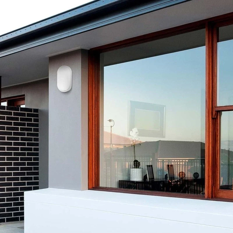 Plafoniera Led Lampada Da Parete Soffitto IP54 Ovale 12W 1155LM 6500K Bulkhead Per Condominio 199X97X47mm - Image 2