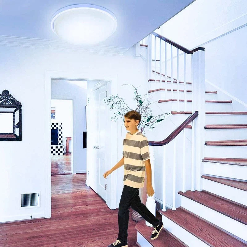 Plafoniera Led Lampada Da Parete Soffitto IP54 Rotondo 12W 1155LM 6500K Bulkhead Per Condominio D150X47mm - Image 4