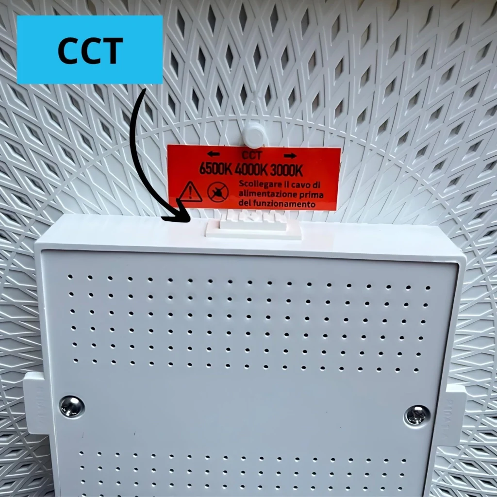 Plafoniera Pannello Led CCT Quadrato 160X160X43mm 18W 2300LM Montaggio a Plafone - Image 5