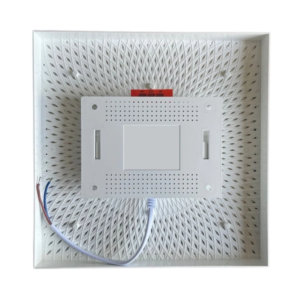 Plafoniera Pannello Led CCT Quadrato 300X300X43mm 48W 6000LM Montaggio a Plafone - Image 4