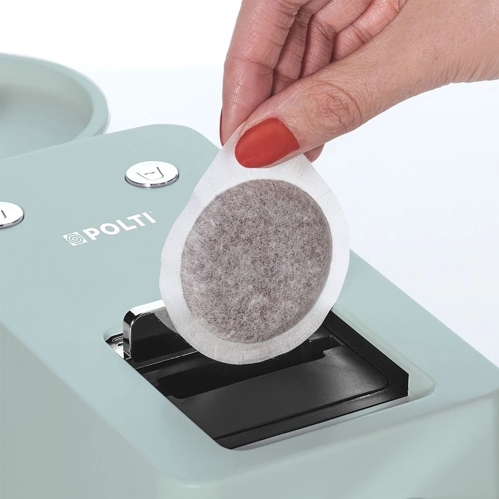 Polti Coffea S15R, macchina da caffè a cialde E.S.E. da 44 m con espulsione automatica delle cialde nell'apposito cassetto, serbatoio removibile da 0,85 l - Image 5