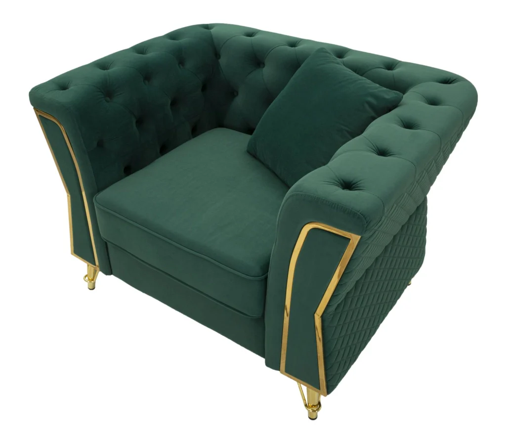 POLTRONA EMY VERDE C/CUSCINO CM 104X83X76 - Image 4