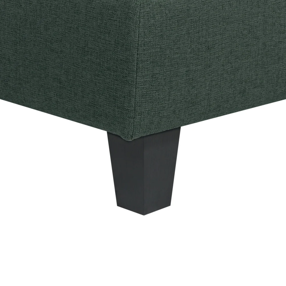 Poltrona imbottita in tessuto Verde Scuro a 1 posto sezione modulare stile moderno scandinavo soggiorno - Image 3