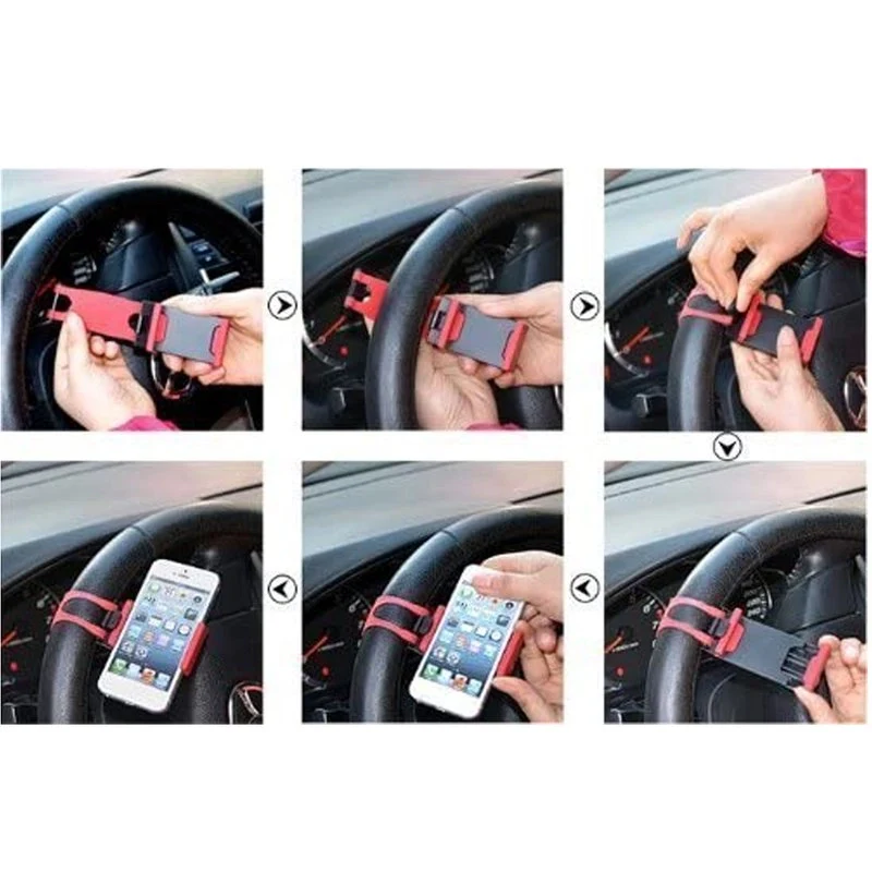 Porta Cellulare Volante Auto Supporto Telefono Universale Per Smartphone Con Larghezza Fino a 84mm - Image 6