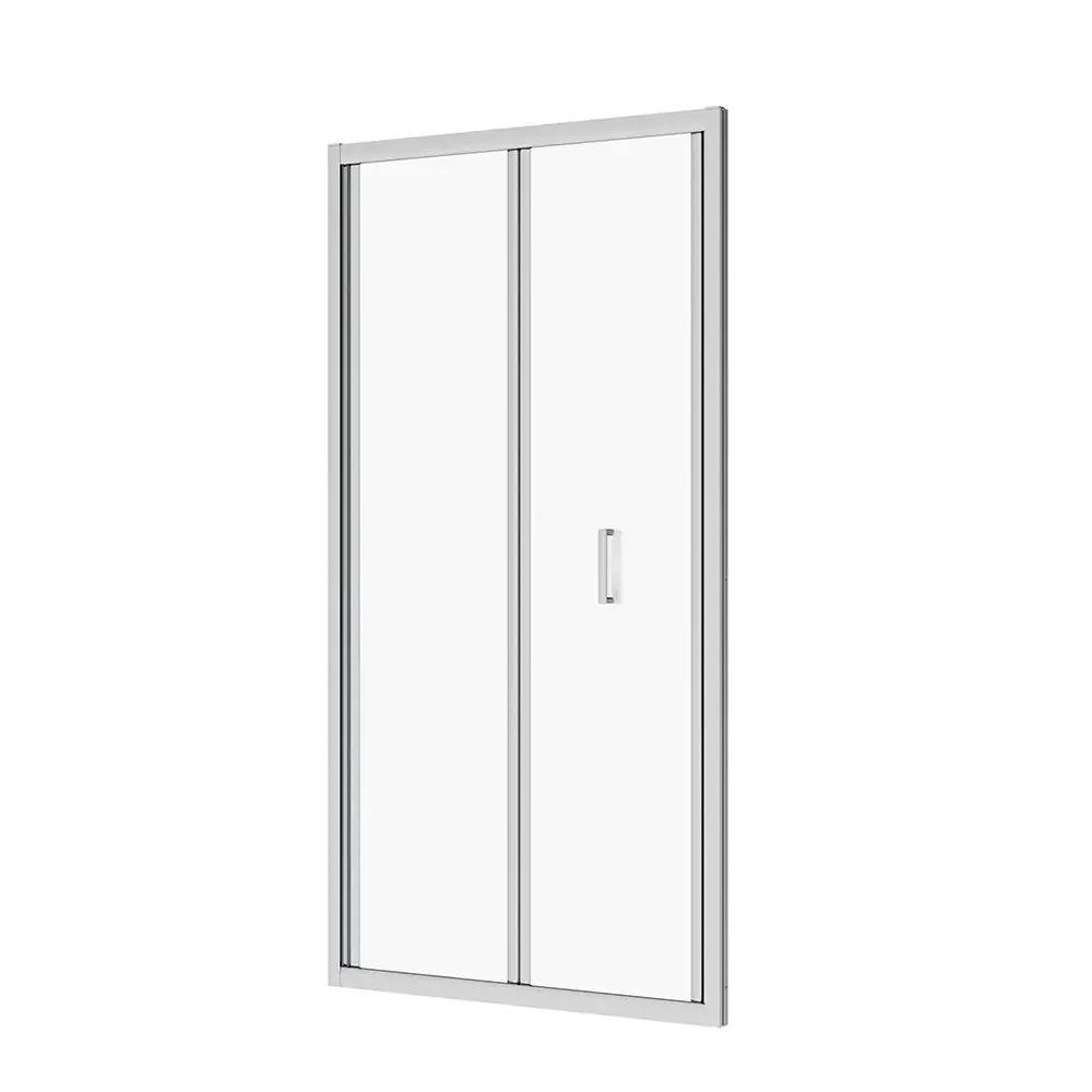 Porta doccia 90 cm apertura a libro vetro opaco | Capri - Image 8