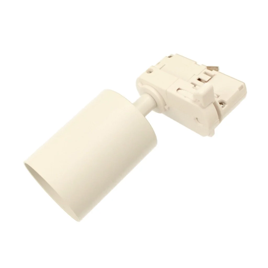 Sistema Illuminazione Binario Trifase Bianco, Binario Connettori Giunti Accessori (Portafaretto E27) - Image 2