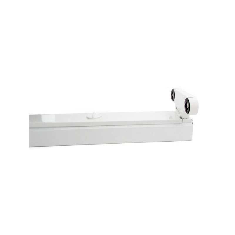 Porta Lampada Plafoniera Per Doppio 2 Tubi Led T8 da 120cm Interno Non Impermeabile IP20 - Image 3