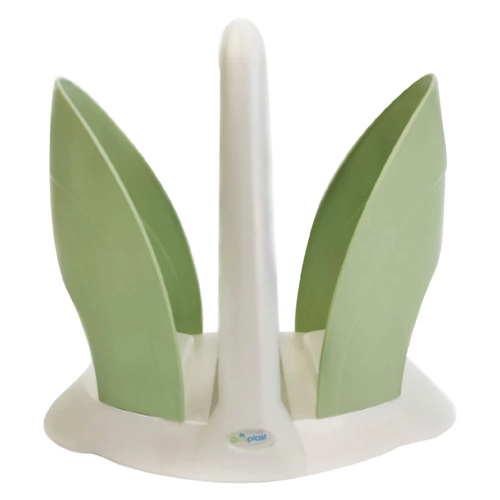 PORTABICCHIERI 'DUO' colore madreperla/verde scuro  - ECOPLAST
