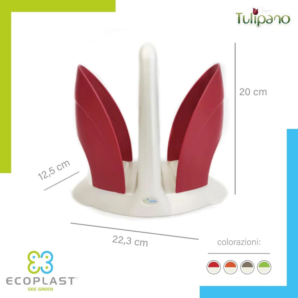 PORTABICCHIERI 'DUO' colore madreperla/verde scuro  - ECOPLAST - Image 3