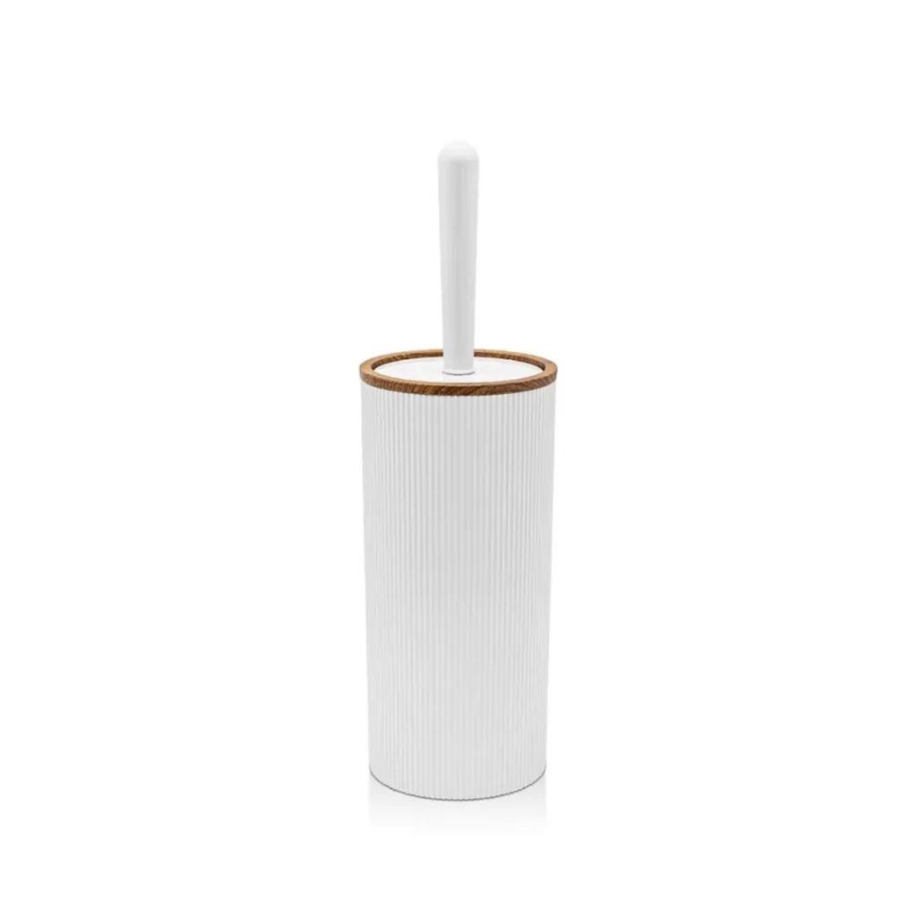 PORTASCOPINO LONDON H34CM BIANCO / LEGNO