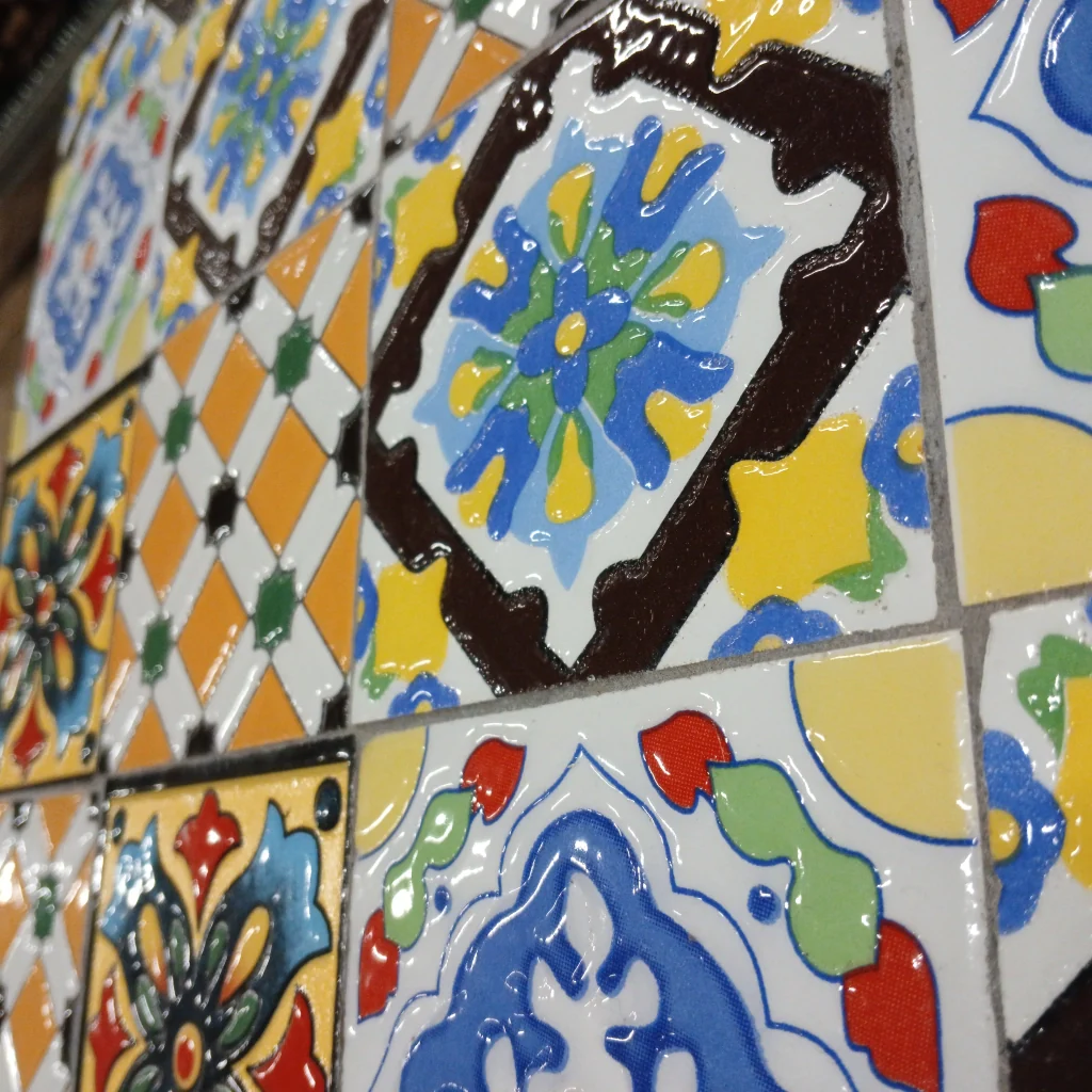 PORTAVASO MOSAICO 35X35XH58CM ANTRACITE - Image 3